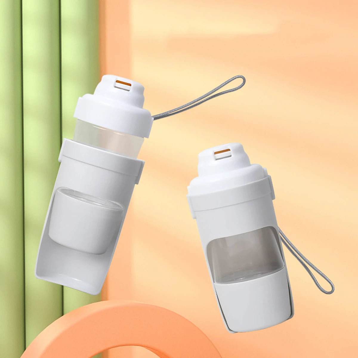 Portable Dog Cat Water Bottle with Storage Food and Water Container