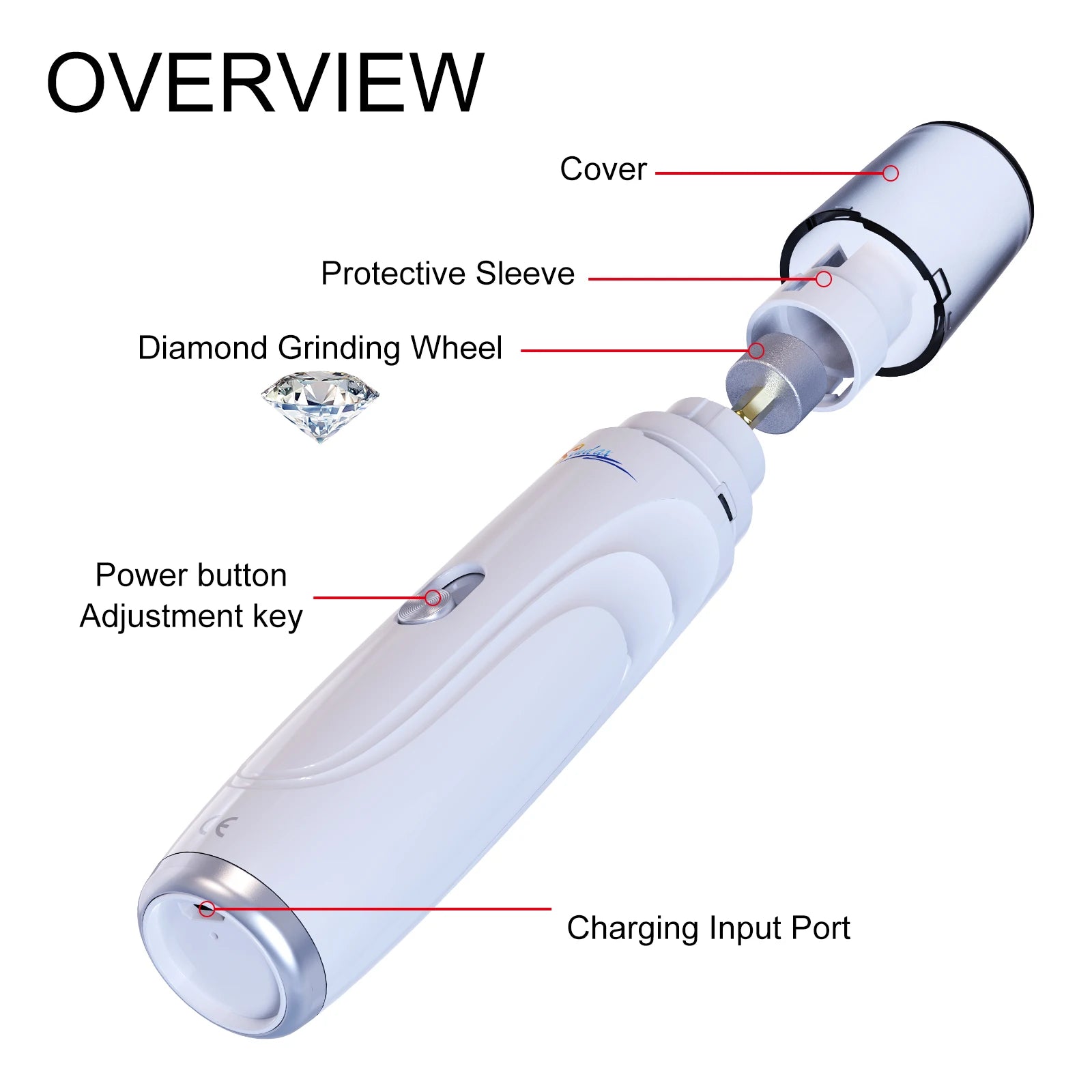 Dog Nail Grinder USB charge