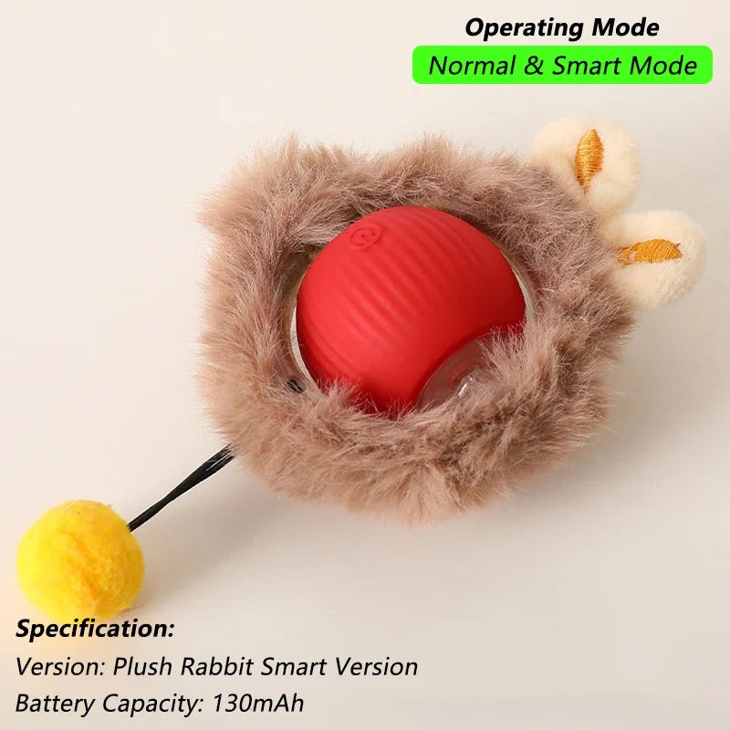 Dog Cat Interactive Ball. Automatic Rolling Ball