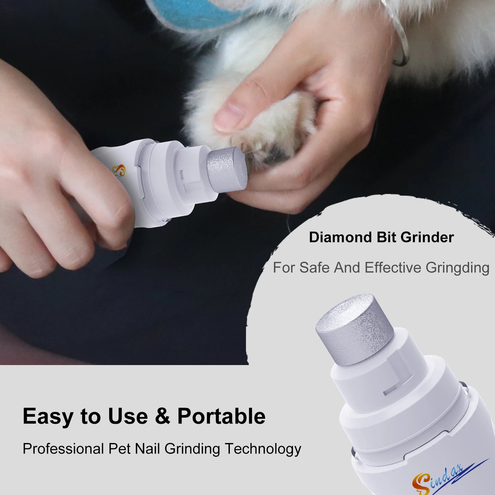 Dog Nail Grinder USB charge