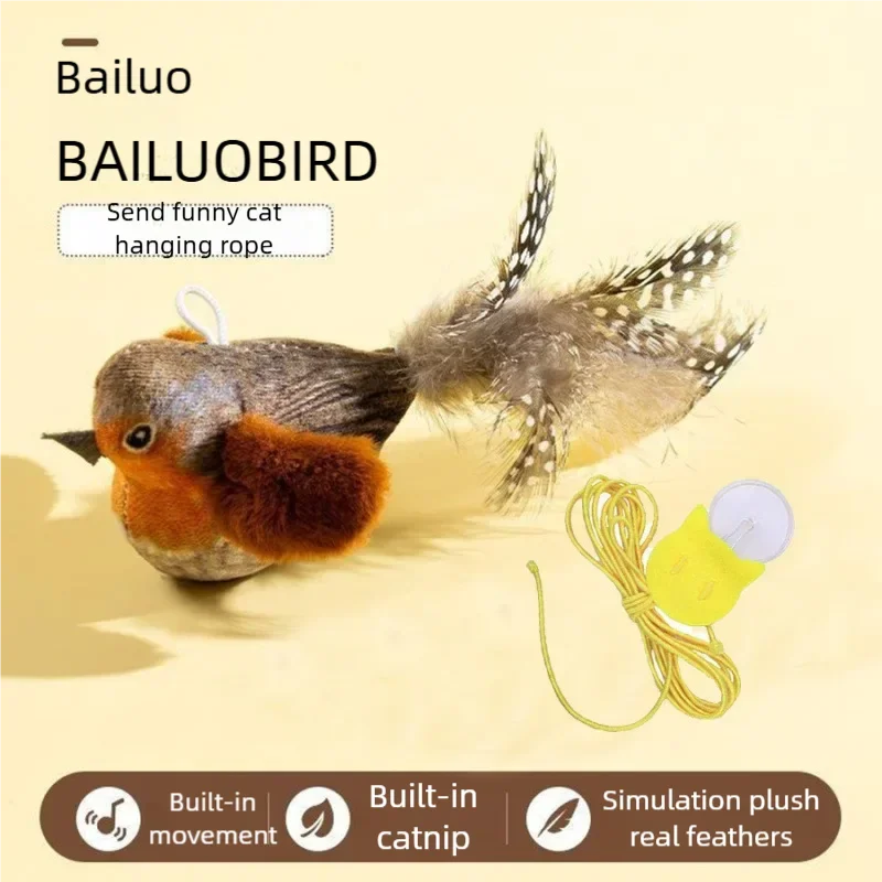 Interactive Cat Toy Electric Simulation Bird