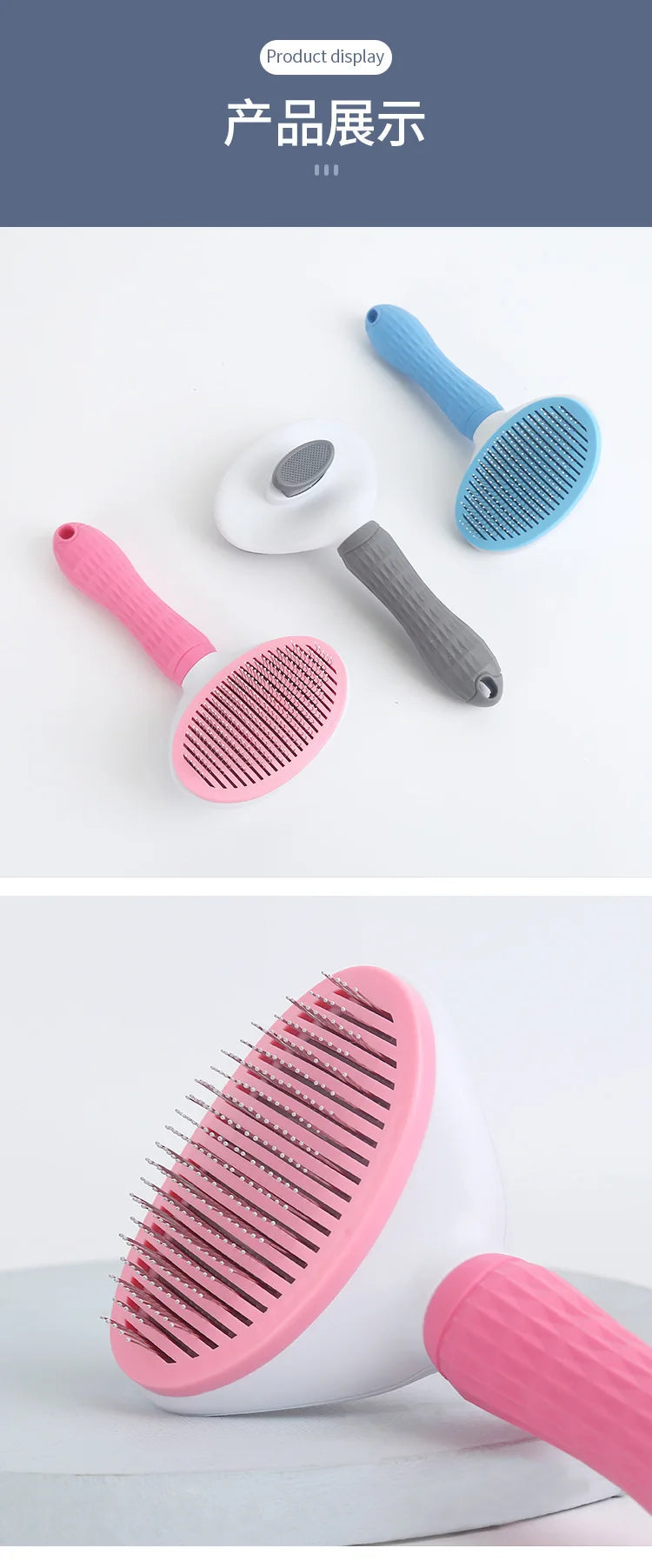 Self-Cleaning Pet Slicker Brush