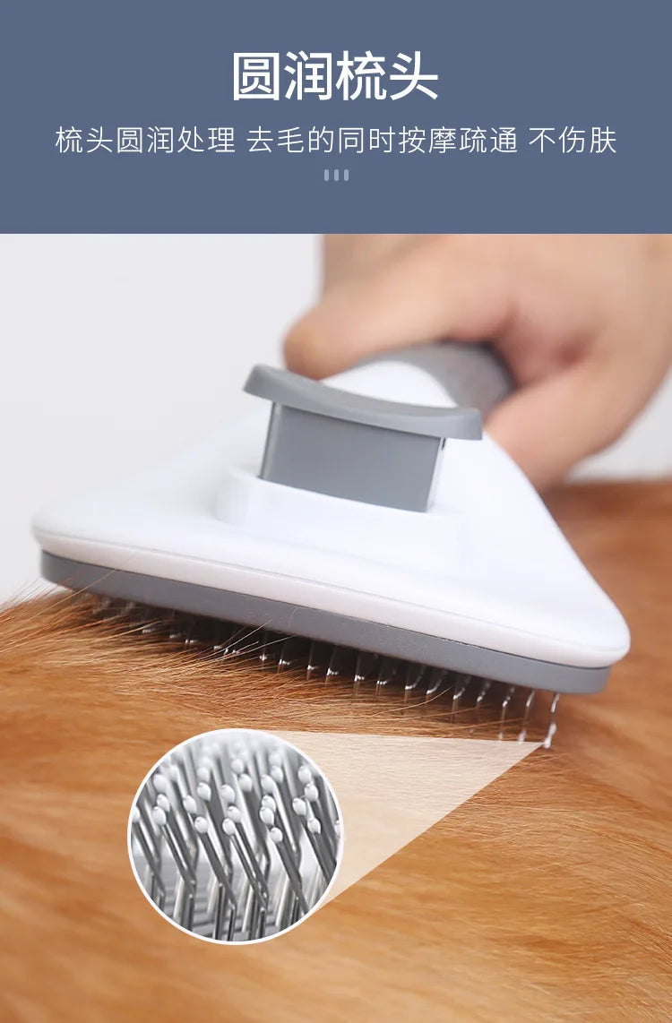 Self-Cleaning Pet Slicker Brush