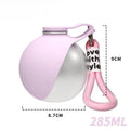 Dog Water Bottle with Removable Silicone Bowl