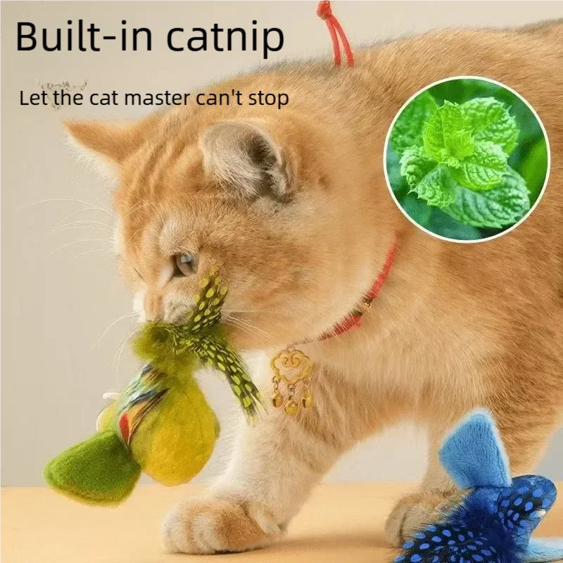 Interactive Cat Toy Electric Simulation Bird