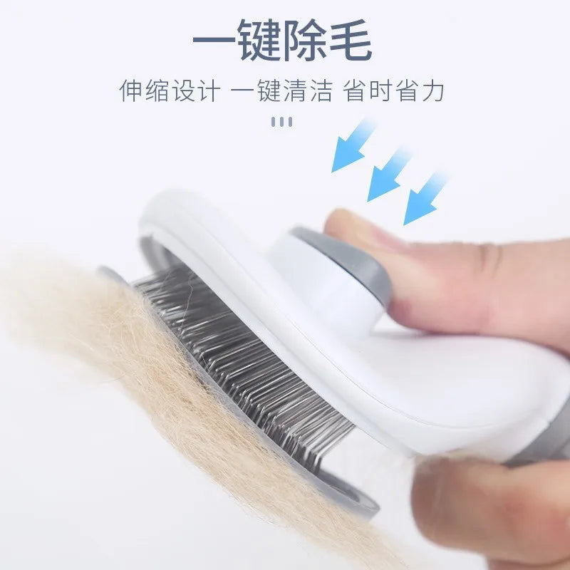 Self-Cleaning Pet Slicker Brush