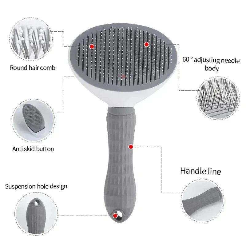 FurEase ProBrush™ – Self-Cleaning Pet Grooming Tool